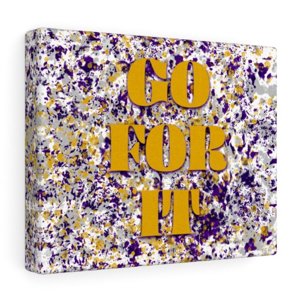 GO FOR IT (Retro) - Office/Room Canvas Print