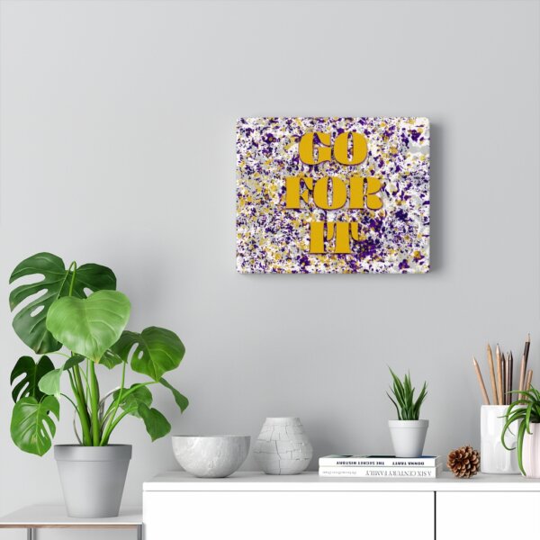 GO FOR IT (Retro) - Office/Room Canvas Print - Image 2