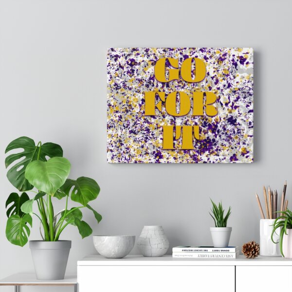 GO FOR IT (Retro) - Office/Room Canvas Print - Image 11
