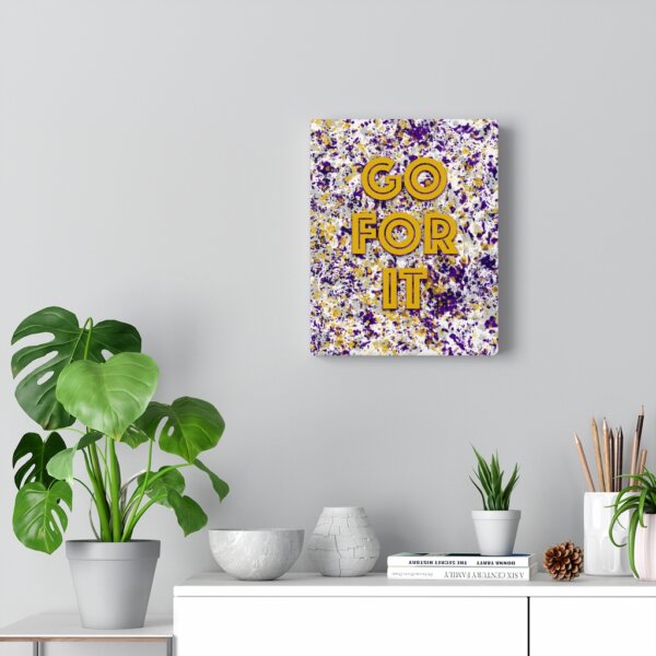 GO FOR IT (Retro) - Office/Room Canvas Print - Image 5