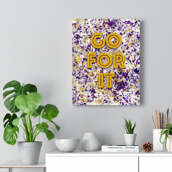 GO FOR IT (Retro) - Office/Room Canvas Print - Image 8