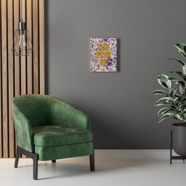GO FOR IT (Retro) - Office/Room Canvas Print - Image 9